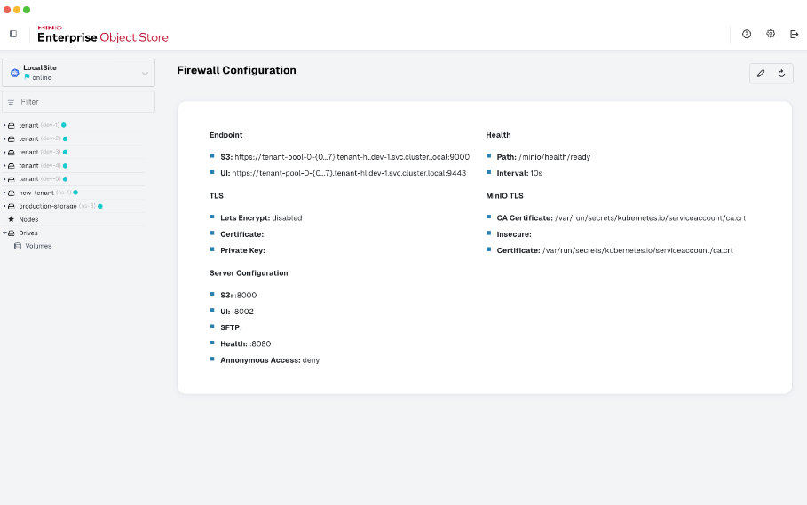 Firewall Configuration