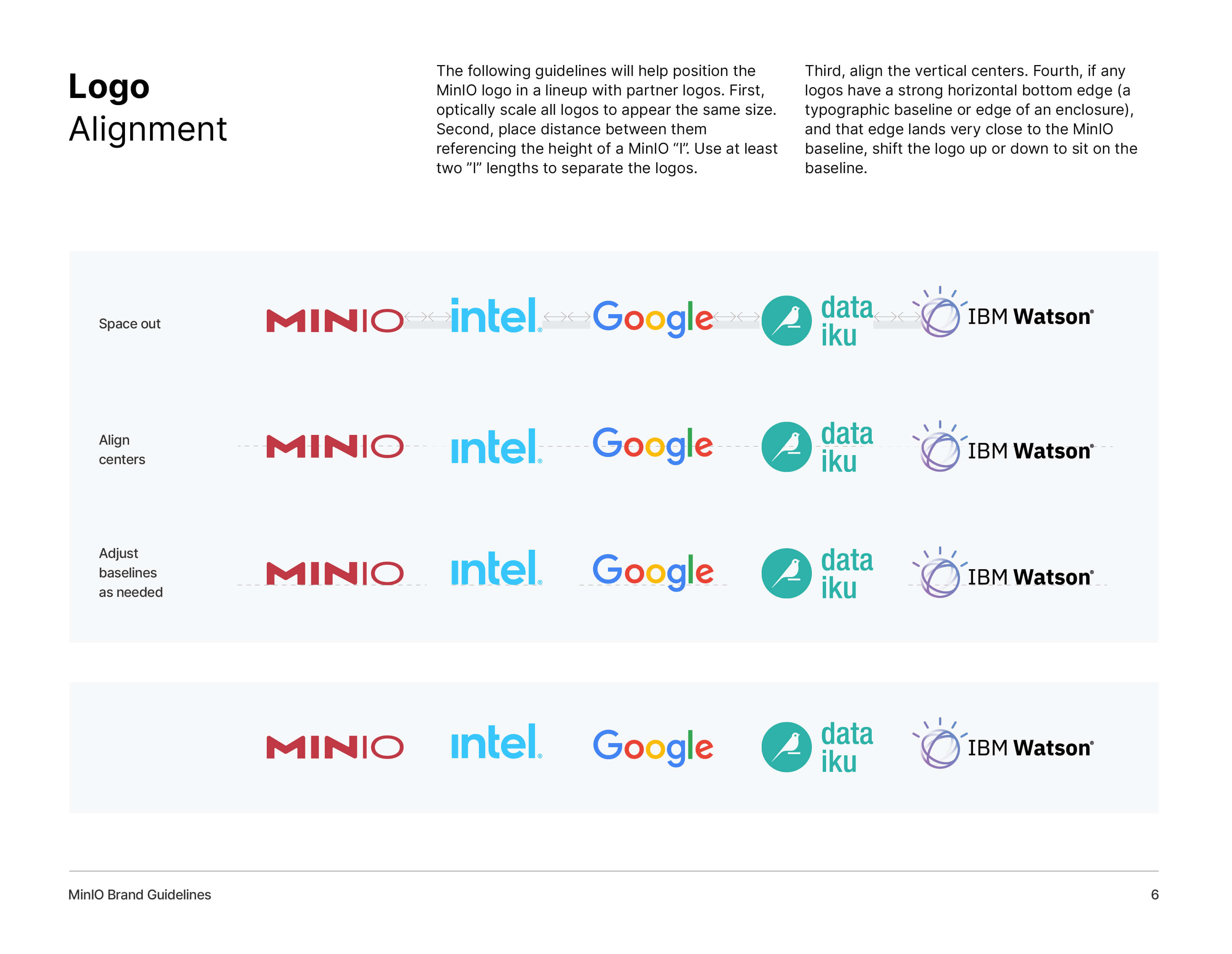 Logo alignment